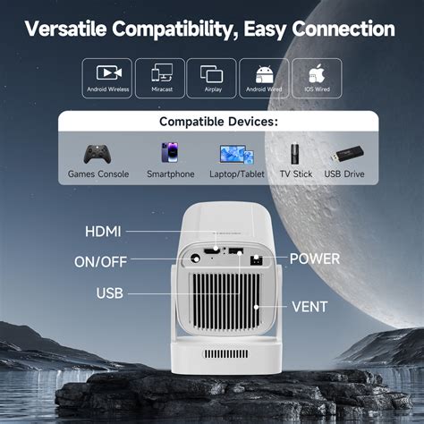 Magcubic Hy310 Auto Focus Mini Portable Projector Native 1080p 330