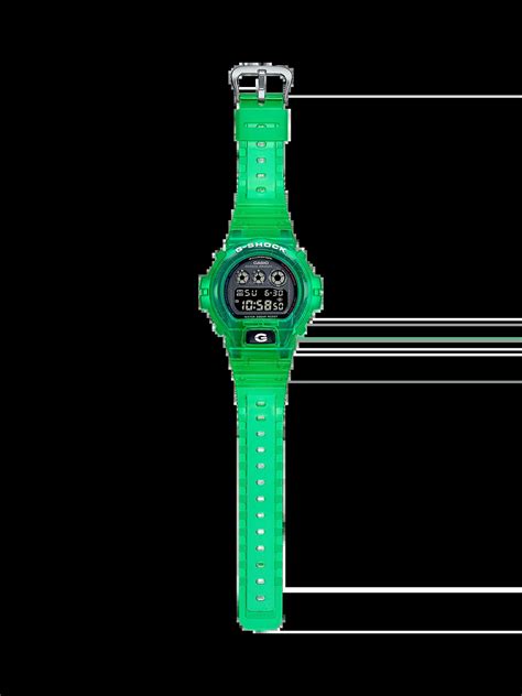 Casio G Shock Digital Joytopia Green Translucent Resin Band Dw Jt