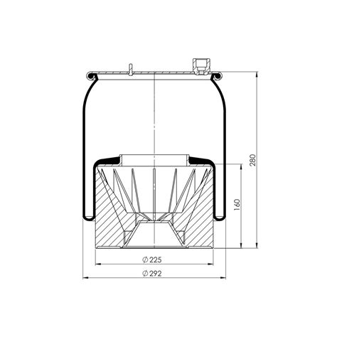 Luftfeder für Mercedes Actros MP4 Antos Arocs hinten 6120NP49 9