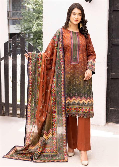 Malhar Printed Lawn Suits Unstitched Piece Ml L Summer Collection