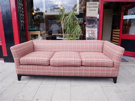 modern short  sofa  baker plaid furniture upholstery sofa