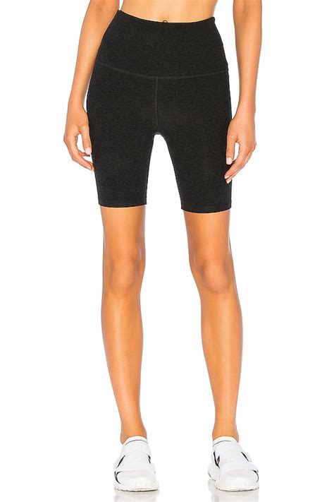 Beyond Yoga High Waisted Biker Short In Darkest Night Revolve