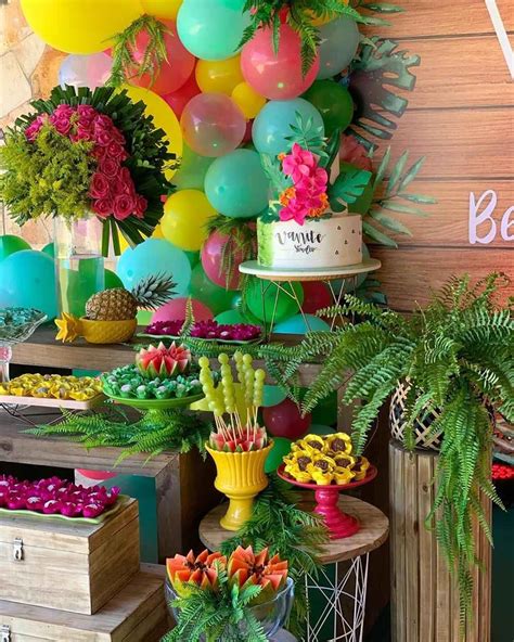 Decoração Festa Tropical Simples - Festa Tropical: Decoração, lembrancinhas e muitas ideias criativas ...