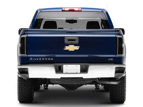 Silverado 2500 Light Bar Led Tail Lights Black Housing Smoked Lens 15 19 Silverado 2500 Hd W