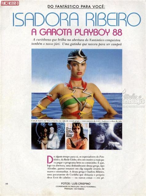 Naked Isadora Ribeiro In Playboy Magazine Brasil