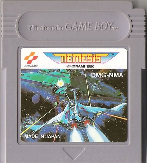 Nemesis 1990 Game Boy Box Cover Art Mobygames