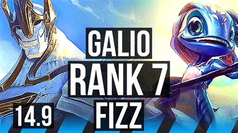 GALIO Vs FIZZ MID Rank 7 41k DMG 13 5 18 NA Challenger 14 9