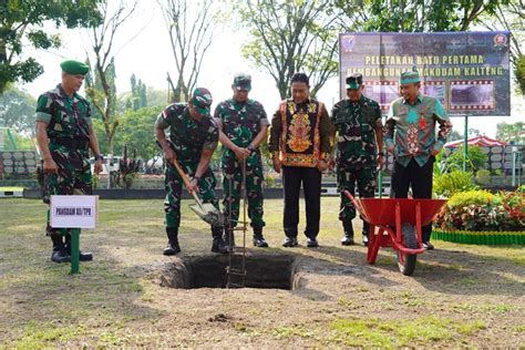 Peletakkan Batu Pertama Pembangunan Kodam Kalteng