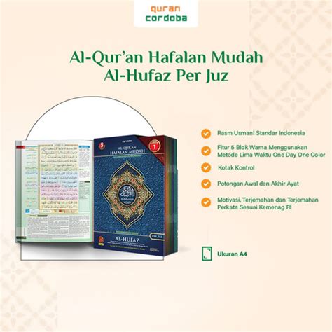 Promo Al Quran Al Hufaz Per Juz Besar Quran Cordoba A Kota Bandung