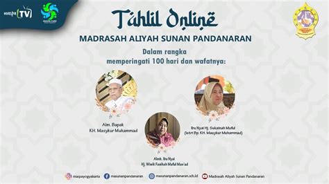 Tahlil Online Memperingati Hari Wafatnya Alm Bapak Kh Masykur