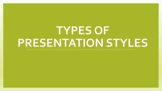 types   styles powerpoint