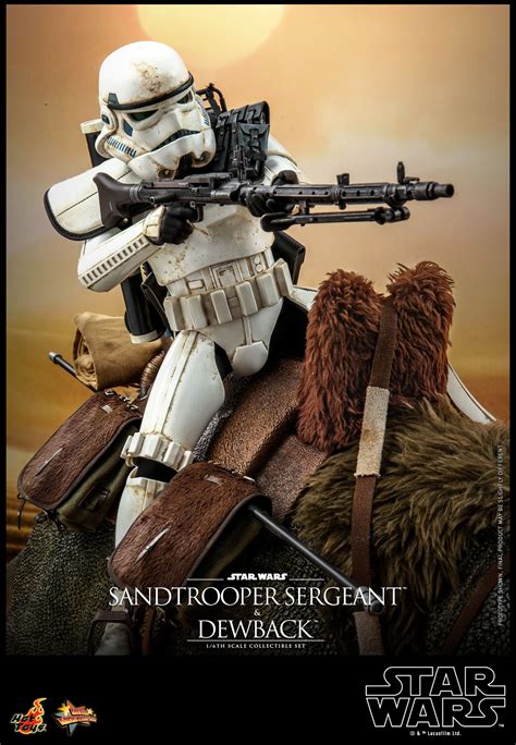 Star Wars A New Hope Sandtrooper And Dewback By Hot Toys The Toyark News