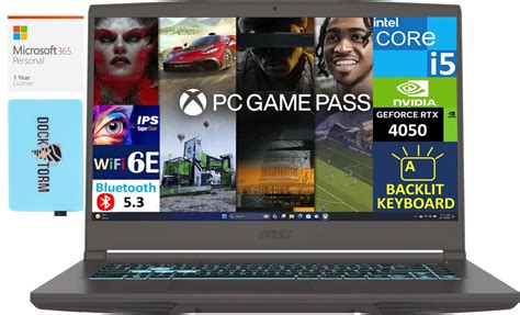 MSI THIN 15 Gaming Laptop 15.6in 144Hz IPS FHD Display (Intel i5-13420H ...