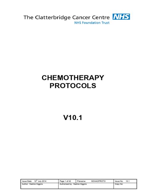 Chemotherapy Protocols | PDF | Sarcoma | Chemotherapy