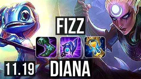 FIZZ Vs DIANA MID 9 Solo Kills 2 2M Mastery 1100 Games