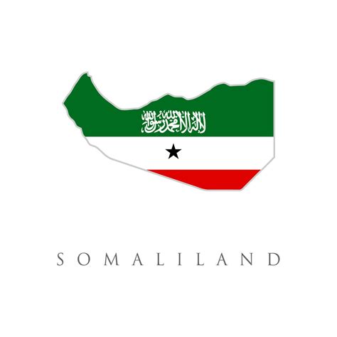 Happy independence day of Somaliland. Creative national country map