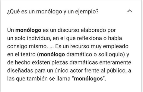 Me Pueden Dar Un Ejemplo De Un Monologo Brainlylat