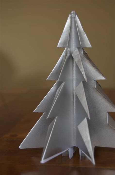 How To Make Folded Paper Kirigami Christmas Trees Curbly