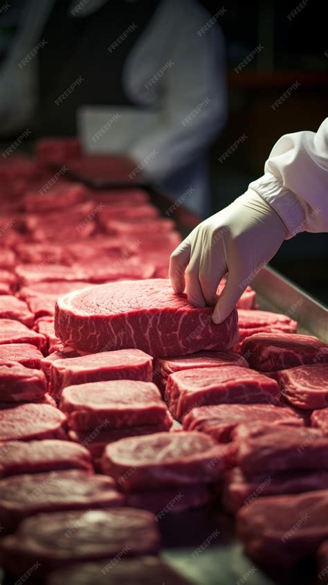 Premium Photo Hamburger Patties Take Shape Under The Skilled Hands Of Dedicated Butchers