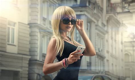 Women With Glasses Portrait Blonde Cellphone Women HD Wallpaper Rare Gallery