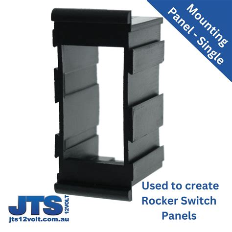 Rocker Switch Mounting Panel Single Jts12volt