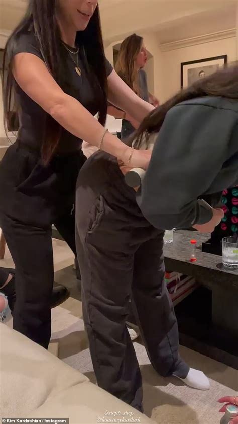 Kim Kardashian Films Her Sister Kourtney Getting Strapped Into A SEX TOY During Wild Game Night