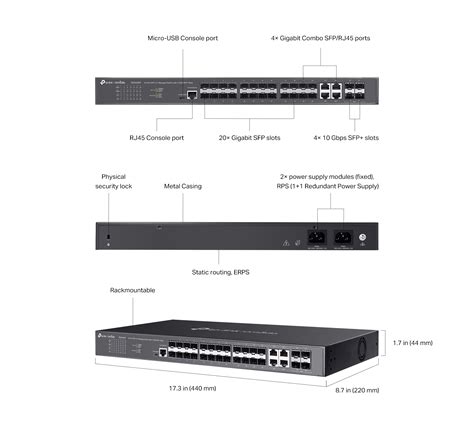 SG3428XF | Omada 24-Port SFP L2+ Managed Switch with 4 10GE SFP+ Slots ...