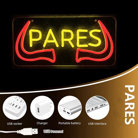 Pares Neon Signs Custom Signage For Restaurants Shopee Philippines