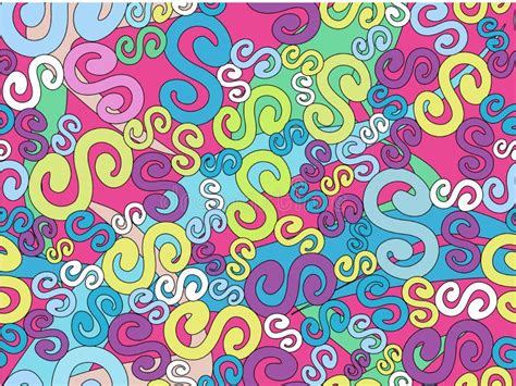 Textura Psicodélica Inconsútil Ilustración Del Vector Ilustración De