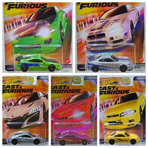 Hot Wheels Fast And Furious JDM 5 Cars Set Not Mint Condition Read Description Shopee