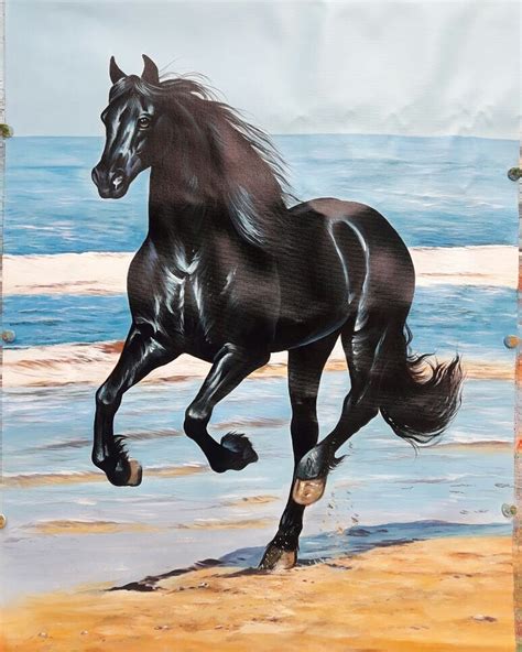 Running Black Horse