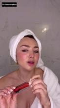 Peyton List Sexy Poses Topless Showcasing Her Hot Tits In A Make Up Promo Video On Social Media