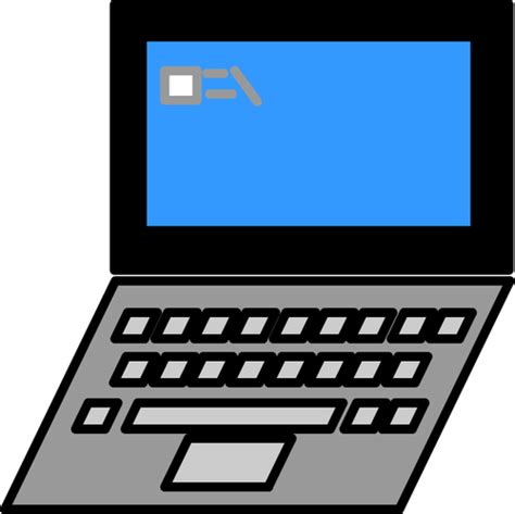 Line Art Vector Image Of Laptop Public Domain Vectors