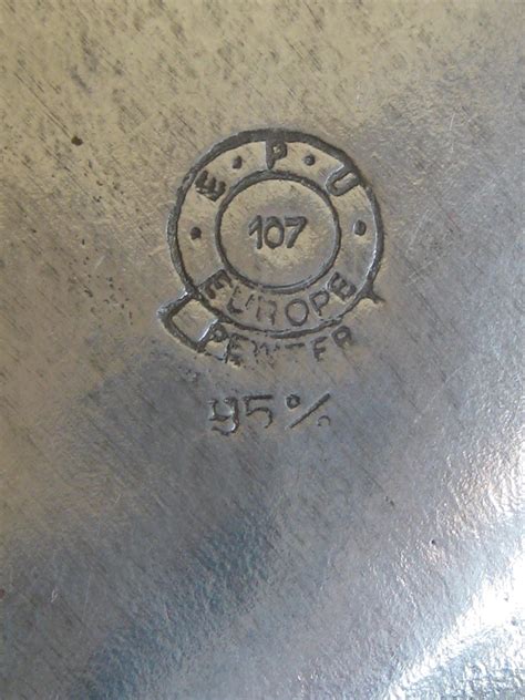 Antique Art Nouveau Nude Lady Woman Figural E P U Relief Design Pewter Tray At StDibs Art