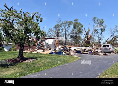 Tornado Damage That Occurred On The 27ty Of May 2019 In The Dayton