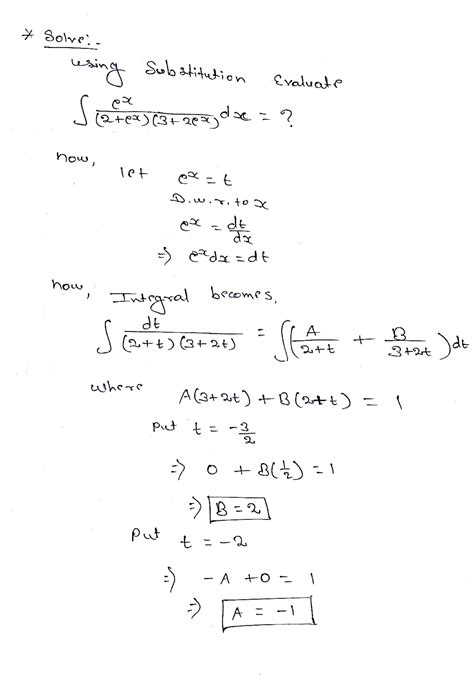 [solved] Use Substitution Techniques And A Table Of Integrals To Find