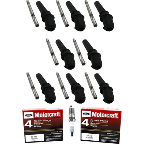 Set of 8 ISA Ignition Coil Boots and 8 Spark Plugs Compatible with 2000 ...