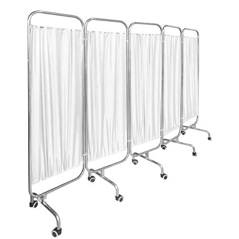 Portable Room Divider - Medical Privacy Screens on Wheels, Foldable