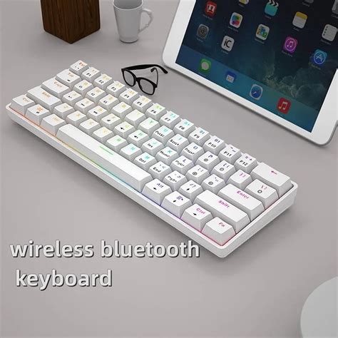 Teclado inalámbrico con Bluetooth dispositivo mecánico de modo dual