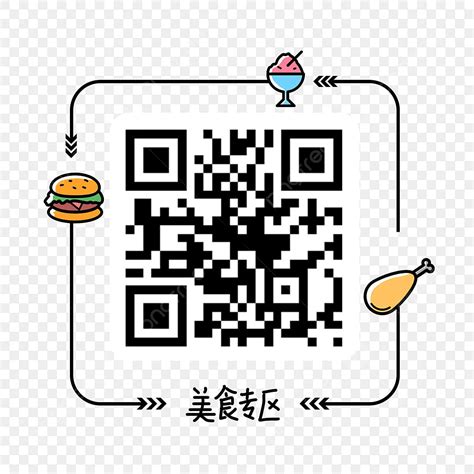 Codice Qr Di Cartoon Food Qr Code Semplice Semplice File Png E Psd Per Download Gratuito