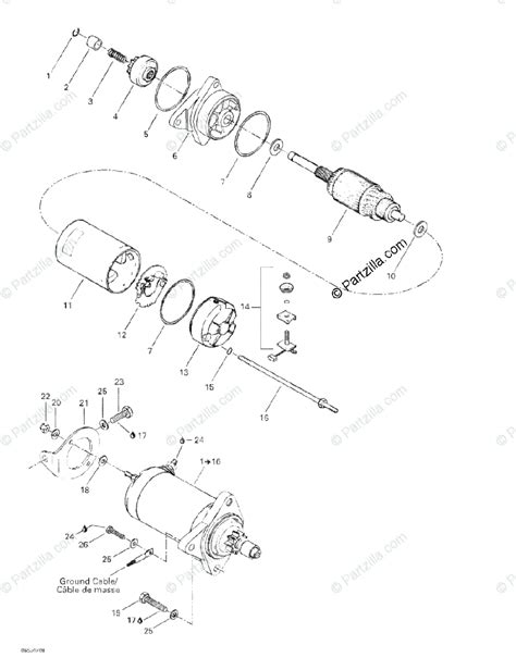 Sea Doo Personal Watercraft 2002 Oem Parts Diagram For Starter