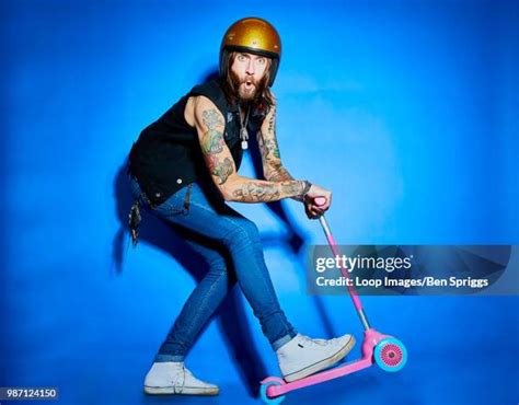 171 Biker Tattoo Men Portrait Stock Photos High Res Pictures And