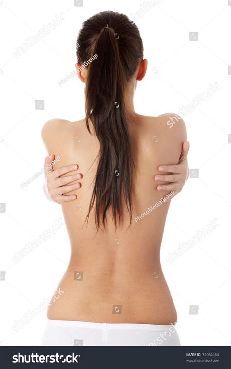 Portrait Beautiful Naked Woman Backisolated On Stock Photo Shutterstock