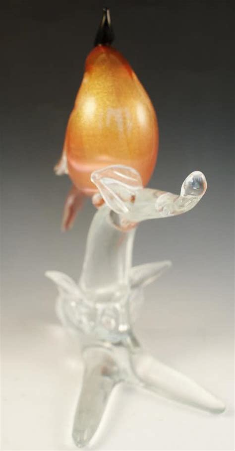 Limited Edition Formia Murano Glass Bird Ebth
