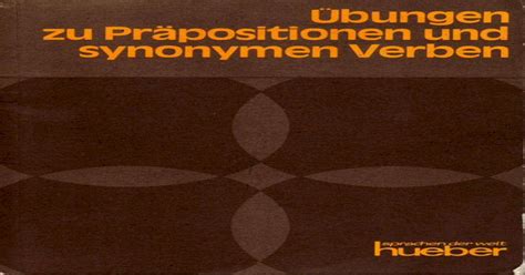 Download Pdf Übungen Zu Präpositionen Und Synonymen Verben