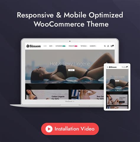 Blossom Lingerie Underware Store Elementor WooCommerce Responsive Theme