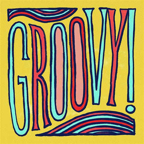 Groovy Drawing By Jen Montgomery Pixels