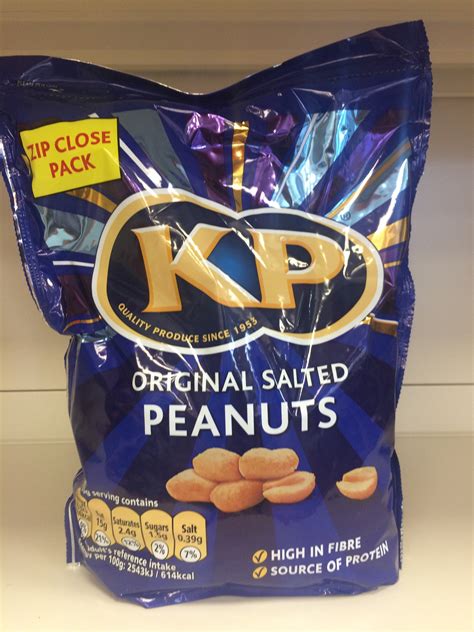 KP Original Salted Peanuts 1kg Zip Close Pack & Low Price Foods Ltd