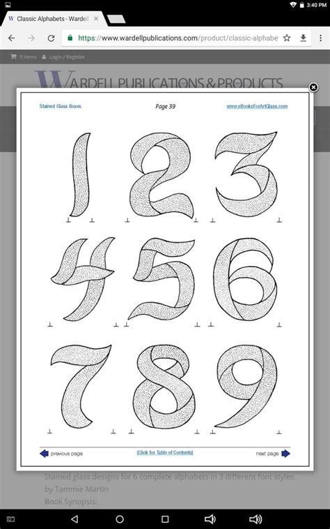 Stained Glass Numbers Stained Glass Patterns Free Faux Stained Glass