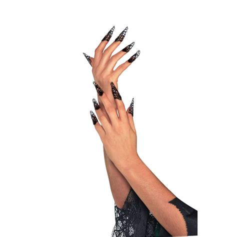 Filigree Design Black Witch Nails Amscan Asia Pacific